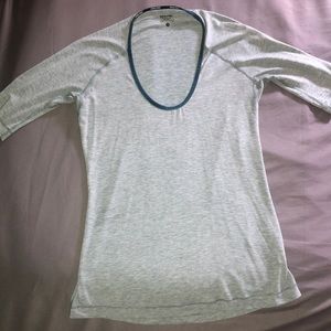 Nike 3/4  sleeve heather top